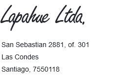 Lapahue Ltda. San Sebastian 2881, of. 301 Las Condes Santiago, 7550118